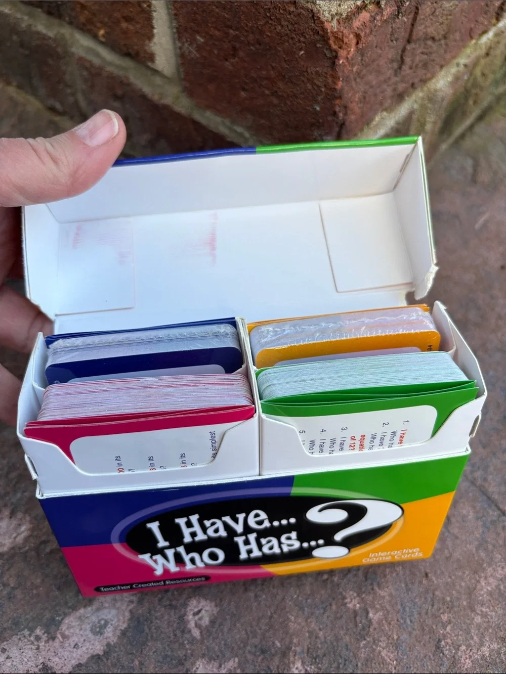 2‎ Sets: gr 5-6 I Have... Who Has? Math & Social Studies Card Games like new!